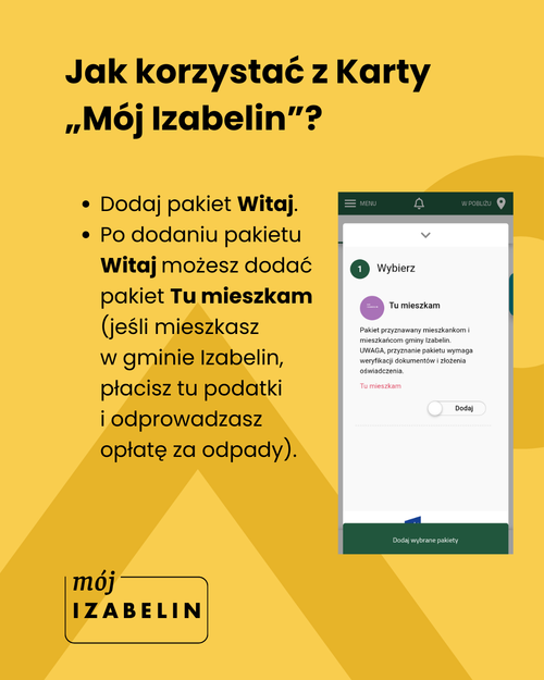 Jako korzystać z Karty „Mój Izabelin”